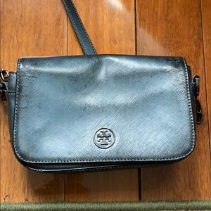 Tory Burch one of a kind iridescent purse grayish